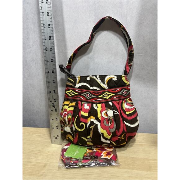 Vera Bradley Puccini Morgan Shoulder Bag & Zippered Card Coin Attached NWT - Picture 5 of 7